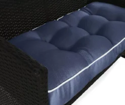 Navy Blue 3-Piece Outdoor Wicker Cushion Set -Chic Furniture Store 810525538 5