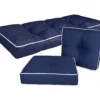 Navy Blue 3-Piece Outdoor Wicker Cushion Set -Chic Furniture Store 810525538 8