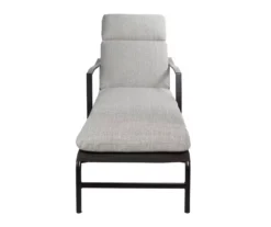 Linen-Gray Outdoor Chaise Cushion -Chic Furniture Store 810525542 2