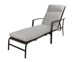 Linen-Gray Outdoor Chaise Cushion -Chic Furniture Store 810525542 3