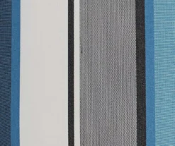 Captain's Blue Stripe 4-Piece Reversible Deluxe Outdoor Cushion Set -Chic Furniture Store 810525549 6