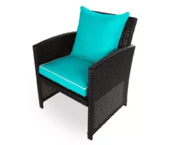 Turquoise 4-Piece Deluxe Outdoor Chair Cushion Set -Chic Furniture Store 810525552 2