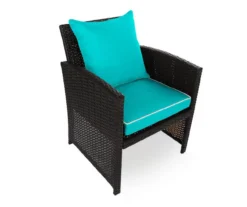 Turquoise 4-Piece Deluxe Outdoor Chair Cushion Set -Chic Furniture Store 810525552 3