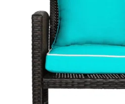 Turquoise 4-Piece Deluxe Outdoor Chair Cushion Set -Chic Furniture Store 810525552 4
