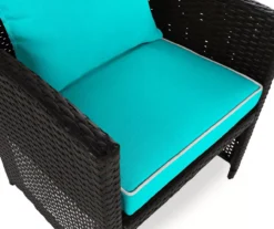 Turquoise 4-Piece Deluxe Outdoor Chair Cushion Set -Chic Furniture Store 810525552 7