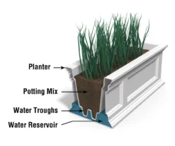 3' Fairfield Graphite Gray Window Box 10 3' Fairfield Graphite Gray Window Box -Chic Furniture Store 810526439 4