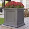 20" Fairfield Graphite Gray Square Planter -Chic Furniture Store 810526442 1