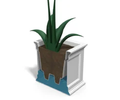 20" Fairfield Graphite Gray Square Planter -Chic Furniture Store 810526442 4