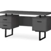 60" Gray & Black Floating Desk -Chic Furniture Store 810527327 2