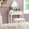 Antique White 2-Piece Mirror Vanity Set -Chic Furniture Store 810527351 1