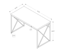 Monarch Metal Computer Desk -Chic Furniture Store 810527355 5