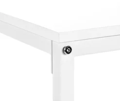 White Metal L-Shaped Corner Desk -Chic Furniture Store 810527370 7