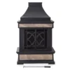 35.4" Heirloom Black Slate Wood Burning Patio Fireplace -Chic Furniture Store 810527530