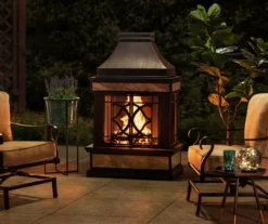 35.4" Heirloom Black Slate Wood Burning Patio Fireplace 25 35.4" Heirloom Black Slate Wood Burning Patio Fireplace -Chic Furniture Store 810527530 11