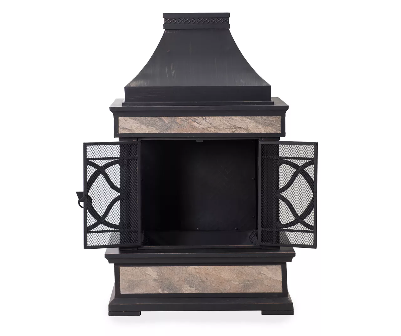 35.4" Heirloom Black Slate Wood Burning Patio Fireplace 5 35.4" Heirloom Black Slate Wood Burning Patio Fireplace - Image 3