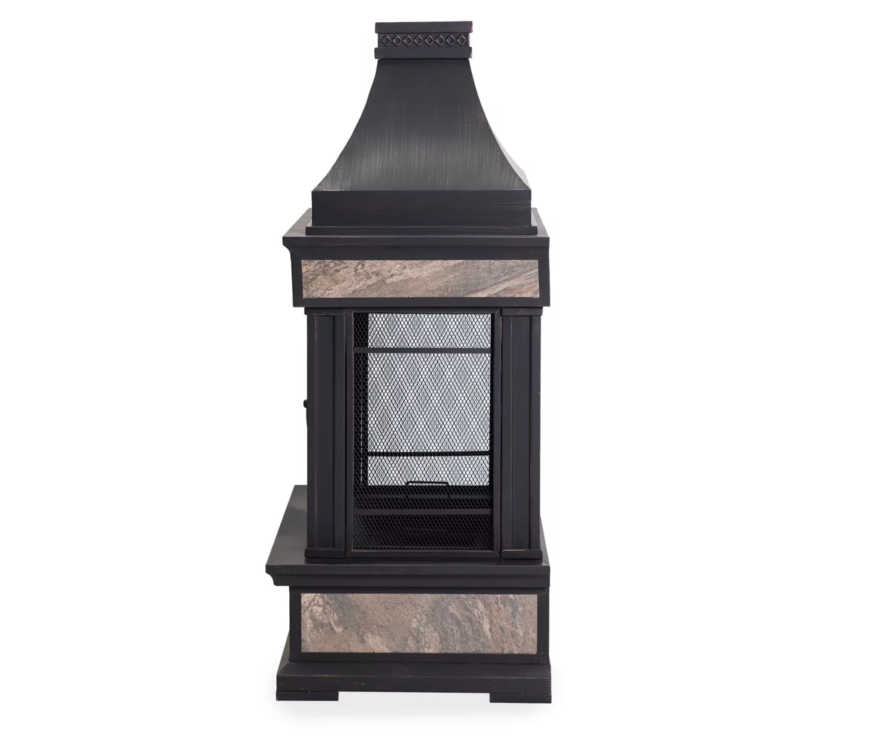 35.4" Heirloom Black Slate Wood Burning Patio Fireplace 7 35.4" Heirloom Black Slate Wood Burning Patio Fireplace - Image 5