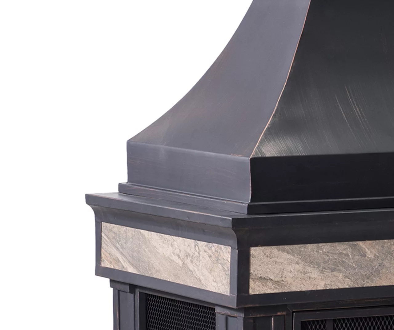 35.4" Heirloom Black Slate Wood Burning Patio Fireplace 11 35.4" Heirloom Black Slate Wood Burning Patio Fireplace - Image 9