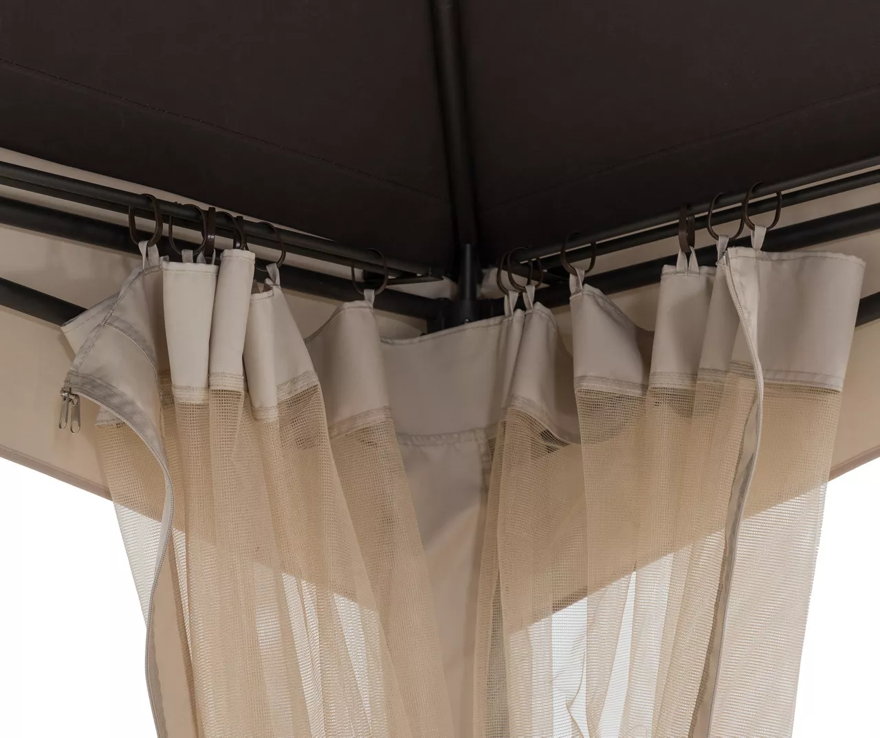 Brown & Tan 2-Tier Gazebo, (10.5' X 13') 11 Brown & Tan 2-Tier Gazebo, (10.5' X 13') - Image 9