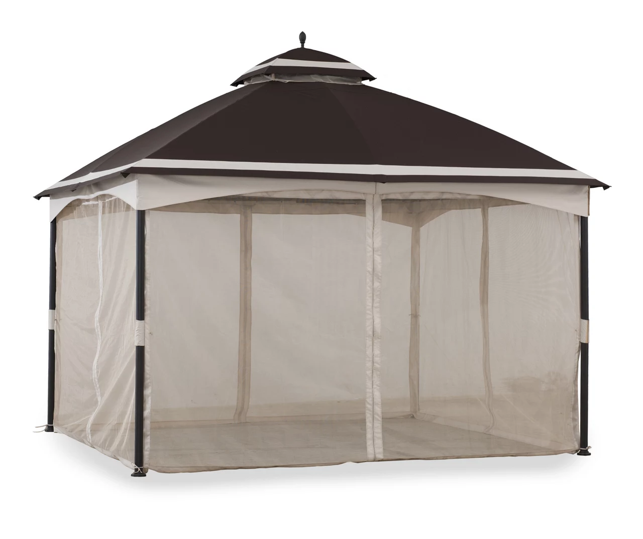 Brown & Tan 2-Tier Gazebo, (10.5' X 13') 12 Brown & Tan 2-Tier Gazebo, (10.5' X 13') - Image 10
