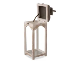 Whitewash Open Frame 2-Piece Candle Lantern Set -Chic Furniture Store 810528357 2