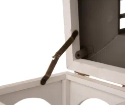 Whitewash Open Frame 2-Piece Candle Lantern Set -Chic Furniture Store 810528357 5