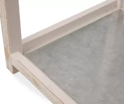 Whitewash Open Frame 2-Piece Candle Lantern Set -Chic Furniture Store 810528357 7