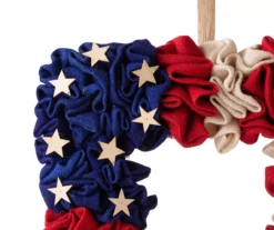 Americana Square Fabric Wreath -Chic Furniture Store 810529868 3