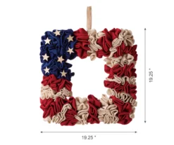 Americana Square Fabric Wreath -Chic Furniture Store 810529868 5