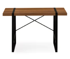 Walnut Wood Look Thick Panel Computer Desk -Chic Furniture Store 810533368 4