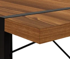 Walnut Wood Look Thick Panel Computer Desk -Chic Furniture Store 810533368 7