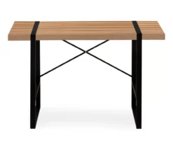 Brown Wood Look Thick Panel Computer Desk 13 Brown Wood Look Thick Panel Computer Desk -Chic Furniture Store 810533370 4