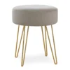 Hairpin Leg Upholstered Ottoman -Chic Furniture Store 810533413 2