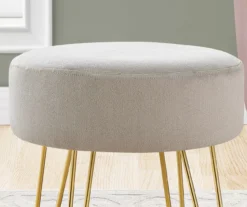 Hairpin Leg Upholstered Ottoman -Chic Furniture Store 810533413 5
