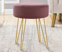 Hairpin Leg Upholstered Ottoman -Chic Furniture Store 810533414 1