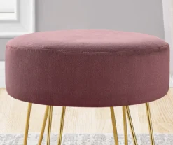 Hairpin Leg Upholstered Ottoman -Chic Furniture Store 810533414 5