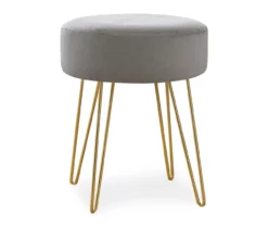 Hairpin Leg Upholstered Ottoman -Chic Furniture Store 810533416 2