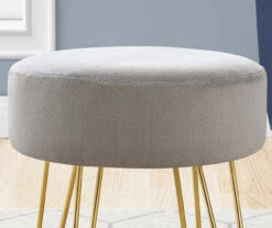 Hairpin Leg Upholstered Ottoman -Chic Furniture Store 810533416 5