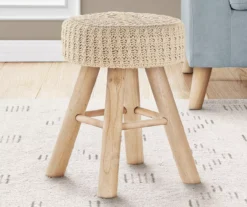 Wooden Leg Upholstered Ottoman -Chic Furniture Store 810533422 1