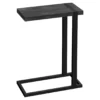 Black Reclaimed Wood Look C Side Table -Chic Furniture Store 810533449 2