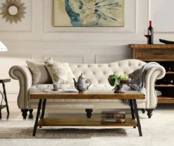 Pomona Pine Brown & Steel Gray 24" Wood Open-Shelf End Table 19 Pomona Pine Brown & Steel Gray 24" Wood Open-Shelf End Table -Chic Furniture Store 810535748 10