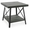 Pomona Gray & Steel Gray 24" Wood Open-Shelf End Table -Chic Furniture Store 810535749 1 1