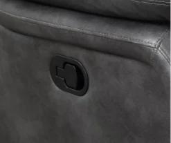 Paulson Gray Faux Leather Swivel Gliding Recliner -Chic Furniture Store 810535759 4