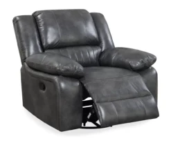 Paulson Gray Faux Leather Swivel Gliding Recliner -Chic Furniture Store 810535759 7