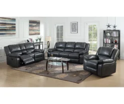 Paulson Gray Faux Leather Swivel Gliding Recliner -Chic Furniture Store 810535759 B0 1