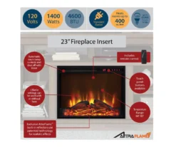 Flaxton Graphite Gray Electric Corner Fireplace Console -Chic Furniture Store 810538183 4