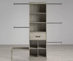 Nova Grow With Me Gray Oak Adjustable Closet Organizer 10 Nova Grow With Me Gray Oak Adjustable Closet Organizer -Chic Furniture Store 810538199 3