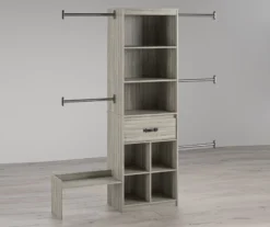 Nova Grow With Me Gray Oak Adjustable Closet Organizer 11 Nova Grow With Me Gray Oak Adjustable Closet Organizer -Chic Furniture Store 810538199 4