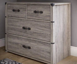 Nova Gray Oak 4-Drawer Storage Dresser -Chic Furniture Store 810538201 3