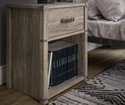 Nova Gray Oak Nightstand -Chic Furniture Store 810538202 3