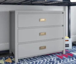 Monarch Hill Haven Dove Gray 3-Drawer Dresser 10 Monarch Hill Haven Dove Gray 3-Drawer Dresser -Chic Furniture Store 810538227 3